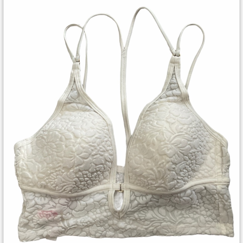 Cream Velvet Bralette